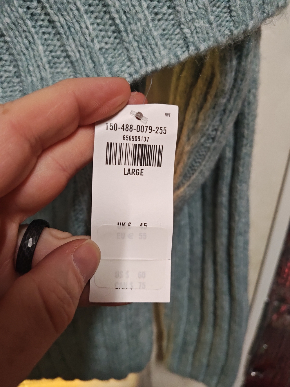 Abercrombie & Fitch Women's Off The Shoulder Ribbed Knit Sweater - Picture 3 of 4